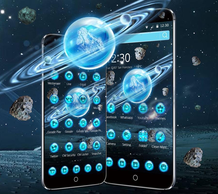蓝色星空小行星手机主题4k高清壁纸安卓下载 安卓版apk 免费下载