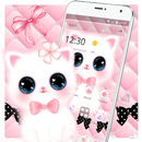 Cute Pink Water Eyes Kitty Theme APK