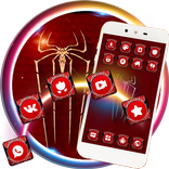 Super Red Gold Spiderman Sparkle Net Theme