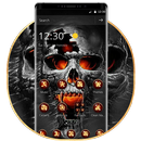 Horrific Flaming Skull Theme Icon Packs APK