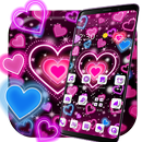 Neon Heart Launcher APK