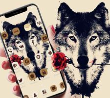 Tattoo Rose Romantic Wolf Theme screenshot 2