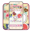 Pink wallpaper, small fox Tourism World Theme