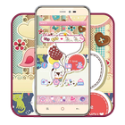 Pink wallpaper, small fox Tourism World Theme Zeichen