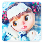 Cute Doll Lace Girl Theme icône