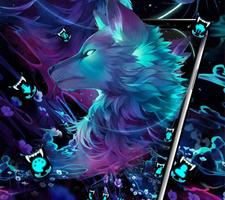 Dark Night Magic Wolf Theme captura de pantalla 1