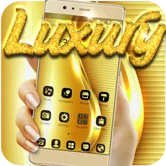 Скачать Gold Luxury Dazzling Business Theme APK