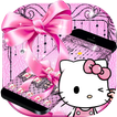 ”Pink Kitty Silken Bowknot Theme