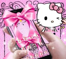 Pink Kitty Silken Bowknot Theme Screenshot 2