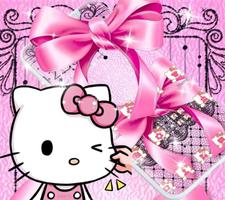 Pink Kitty Silken Bowknot Theme Screenshot 3