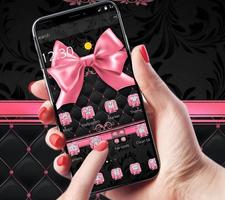 پوستر Pink Bowknot Diamond Leather Theme