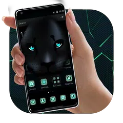 Black Tech Leopard Theme APK download