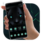 Black Tech Leopard Theme icône