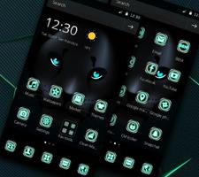 Black Tech Leopard Theme ảnh chụp màn hình 2