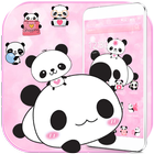 Schattig Panda thema Cute Panda-icoon