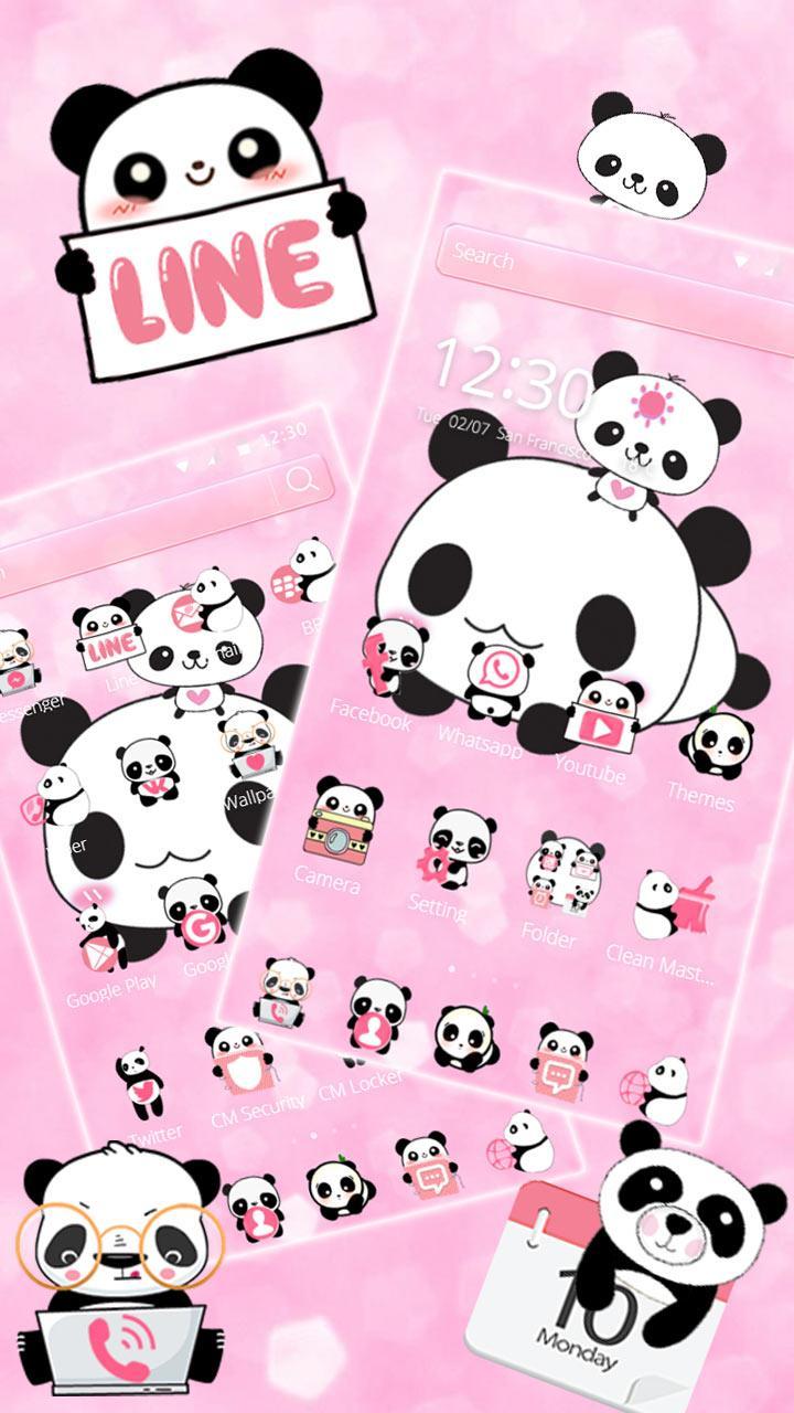 Cute Panda Love Theme Panda Icon Pack APK for Android Download