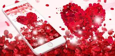 Red Rose Love Theme Wallpaper