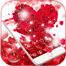 Rouge Rose amour theme Wallpaper APK