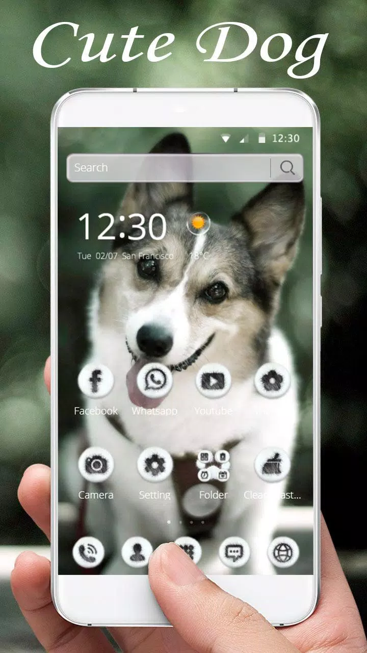 Tải xuống APK Dễ thương Chó liếm chủ đề hình nền Cute Dog cho Android