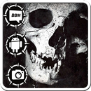 Cool Death Skull Theme With Hidden Weapons Icons APK