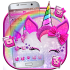 Thème de Girly Pink Unicorn Kitty icône