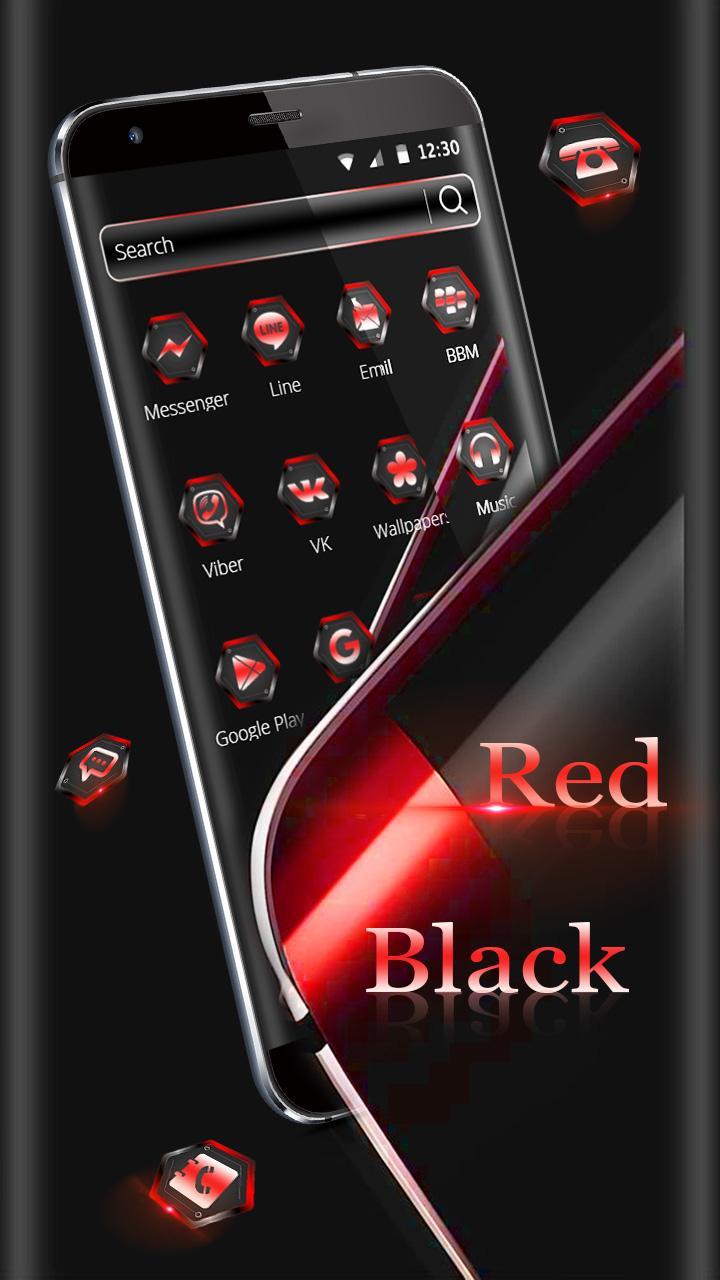 Schwarz Rot Thema Tapete APK für Android herunterladen