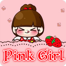 Pink Girl Launcher & Pink Cute Girl Theme APK