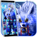 Ice wolf Blue 3D Theme APK