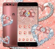 Rose Gold Glitter Diamond Theme poster