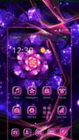 برنامه‌نما Neon Colorful Vivid Bloom Theme عکس از صفحه