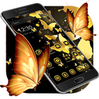 Gold Black Butterfly Theme Zeichen