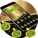 Gold Green Apple Theme APK