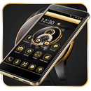 Luxury Clock Golden 2D Theme APK
