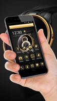 Luxury Clock Golden 2D Theme capture d'écran 1