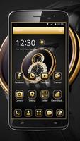 Luxury Clock Golden 2D Theme capture d'écran 2