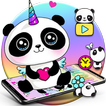 Cute Panda Unicorn Theme
