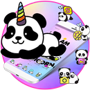 Kawaii Panda Unicorn Cartoon Theme APK