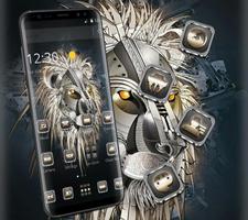 Metallic Mechanical Lion theme 截图 2