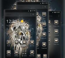 Metallic Mechanical Lion theme скриншот 3