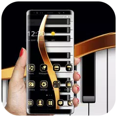 Gold Luxury Piano Theme APK Herunterladen