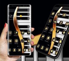 Gold Luxury Piano Theme Screenshot 1