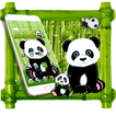 Cute Cartoon Panda 2D Theme