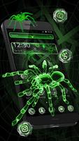 Fluorescent Green Spider Theme plakat