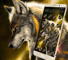 Tema Golden Noble Wolf captura de pantalla 2