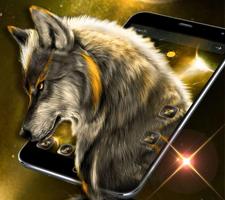 Tema Golden Noble Wolf captura de pantalla 3