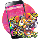 Street Graffiti Death Rock Skull 2D Theme APK