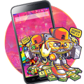 Street Graffiti Death Rock Skull 2D Theme