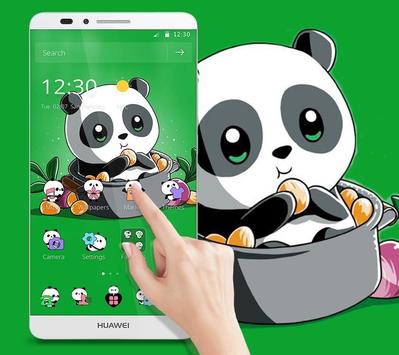 Cute Anime Green Panda Theme For Android Apk Download