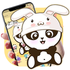 Yellow Cute Panda Bunny Theme icon