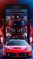 3D Sedan Speed Car 2D Theme plakat